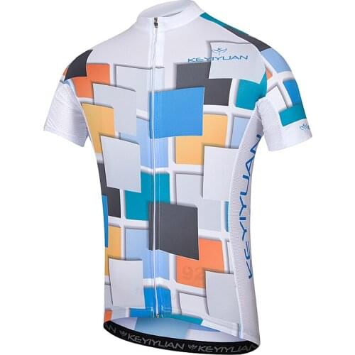 KEYIYUAN Summer Short Sleeve Mens Cycling Jersey Bike MTB Triathlon Shirt Tops Quick Dry Maillot Ropa Ciclismo Bisiklet Forması