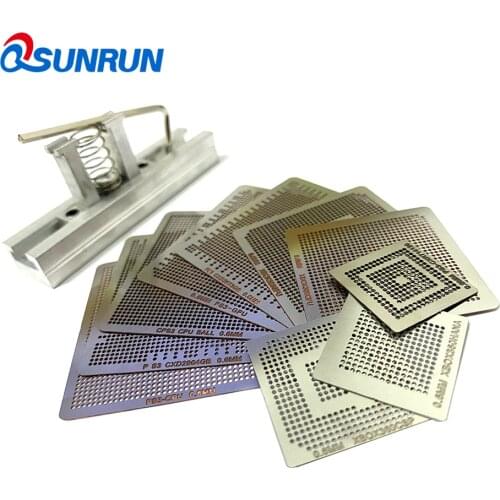 Best Selling PS3 XBOX Reballing Kit with 10PCS Direct Heating Reballing Stencils + 1PCS Heat Directly Reballing Station Jig