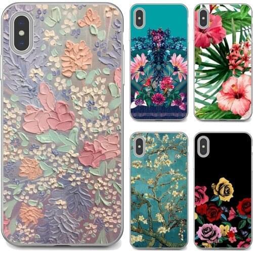 Soft TPU Phone Case For Samsung Galaxy A12 A31 A41 A51 A71 A20e A21s M30 A10 A30 A40 A50 A60 A70 Vivid-oil-painting-flowers
