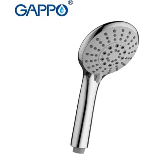 Gappo 1Pc Top Quality 5 Ways Round hand shower heads bathroom accessoriess ABS in chrome Plated water saving shower head GA16