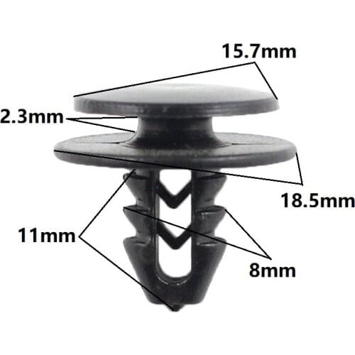 Nylon Door Trim Panel Retainer Clips Fasteners For Ford Accessories