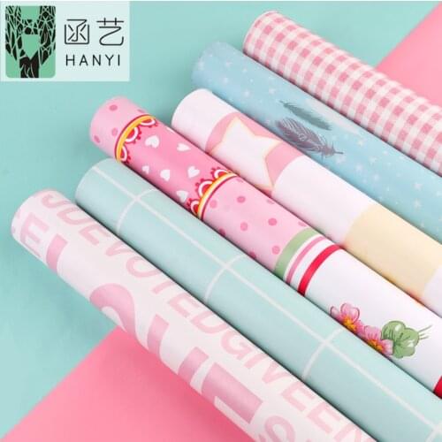 Pink wallpaper bedroom princess pink cute childrens room wallpaper bedroom girl heart ins wallpaper self-adhesive dormitory