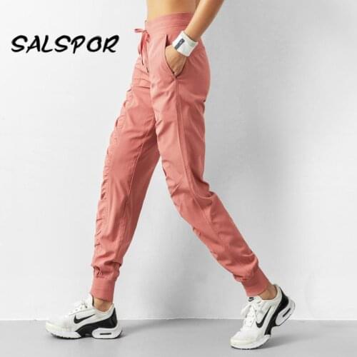 SALSPOR Sports Harem Pants Women Plus Size Baggy Trackpants Drawstring Workout Gym Clothes Streetwear Womens Fashion Trousers