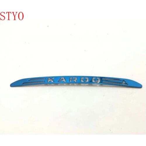 STYO for KAROQ 2018 Stainless Steel Car High Brake Light Cover trim