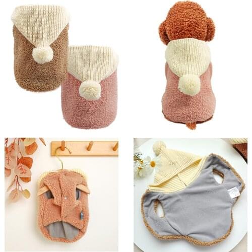 Warm Pet Clothes Medium Small dog clothes dog sweater Pet Winter jersey Pets Cat yorkies French Bulldog Puppy Pullover
