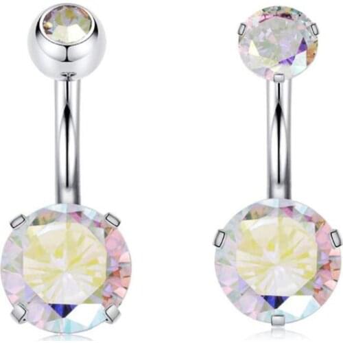 TIANCIFBYJS Stainless Steel 14G Sexy Belly Navel Piercing Ring Women Navel Button Rings Cartilage Earring Body Jewelry 20/50pcs