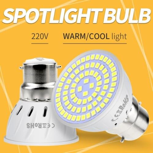 Spotlight Bulb MR16 LED Bulb E14 220V GU10 LED Lamp E27 Corn Light B22 Spot Light GU5.3 48 60 80led Bombillas gu 10 Ampoule 2835