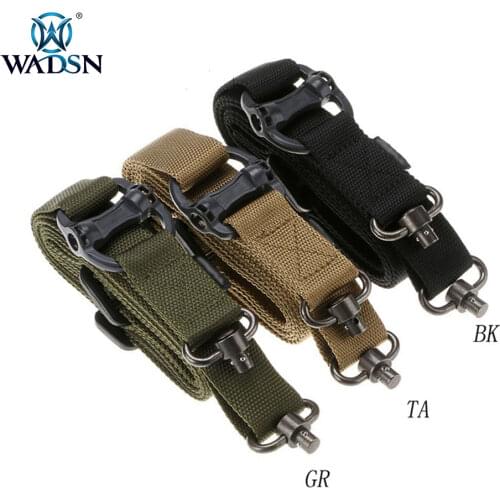 WADSN Airsoft Tactical Multi-Mission QD 1or 2 Point Sling Quick Detach Nylon Belt Rope Trap For Outdoor Hunting Rifle Accessory