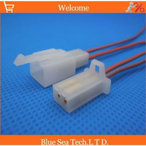 2.8mm 2 Way/pin Electrical Connector Kits Male&Female with 10CM wire for E-Bike,Motorcycle,Motorbike,car, etc