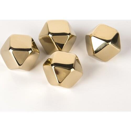 4/6/8 PCS Stainless Steel 304 Rhombus Whisky Stones Ice Cubes Ice Cubes Reusable metal Beer Cooler For Vodka Champagne Wort