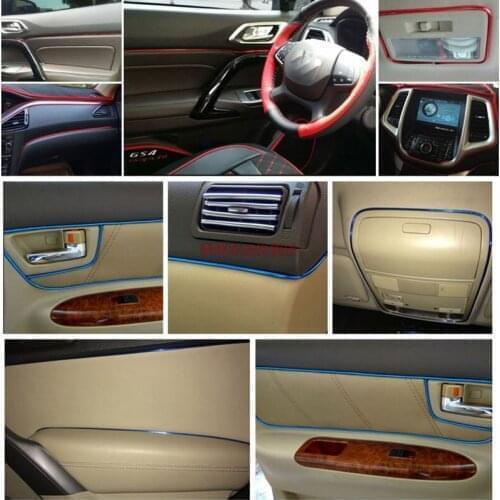 5M Interior Stickers Decoration Strips Car Styling For Toyota wishes mark x supra gt86 4runner avensis Camry RAV4 Prado Corolla