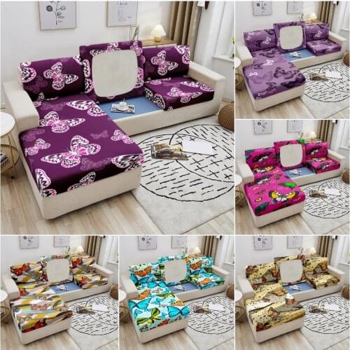 1/2/3/4 Seater Sofa Protector Elastic Sofa Seat Cushion Covers for Living Room Removable Sofa Slipcover Couch Cover Home Decor