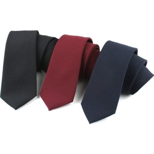 Black Neck Silk Ties For Men Casual Suits Solid Tie Gravatas Skinny Mens Neckties For Business Wedding Slim Men 7cm Ties