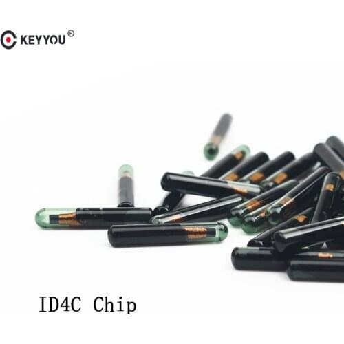 KEYYOU Car Key Chip High Quality ID4C Glass Blank Virgin Transponder Chip ID4C Glass Chip TP02 Transponder Chip