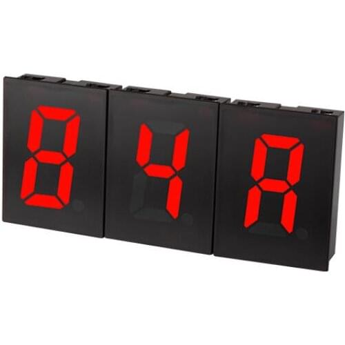 D1SC-N Display, W31.9xH56.9mm LED, Red, 7-Segment, Serial & Parallel Input, 12-24 VDC