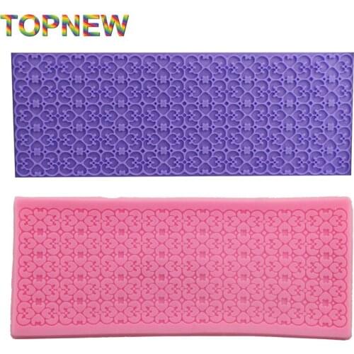 Little Floral Lace Cake Side Decorating Cookies Pastry Fondant Sugarcraft Mould Baking Tool 2165
