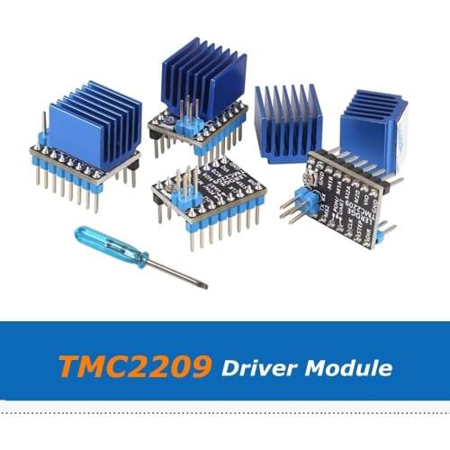 4pcs/Lot Lerdge 2.0A Ultra Silent TMC2209 Stepper Motor Driver Module 3D Printer Parts For Lerdge-X Lerdge-K Board