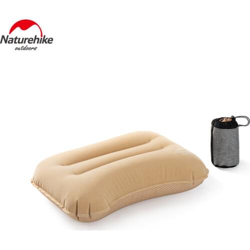 Naturehike Ultralight TPU Flocking Inflatable Pillow 110g Portable MINI Storage Outdoor Travel Tent Pillow Fit Home