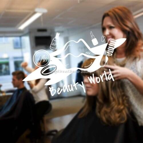 Beauty Salon Sticker Nail Decal Beauty Posters Vinyl Wall Decals Decor Mural autocollant