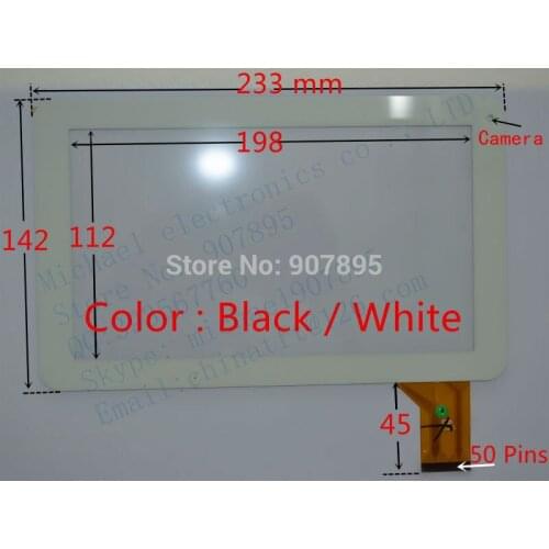 New black whie 9" Tablet DPT 300-N4585A-B00 300-N4585A-A00 touch screen Panel Digitizer Glass Sensor 1628