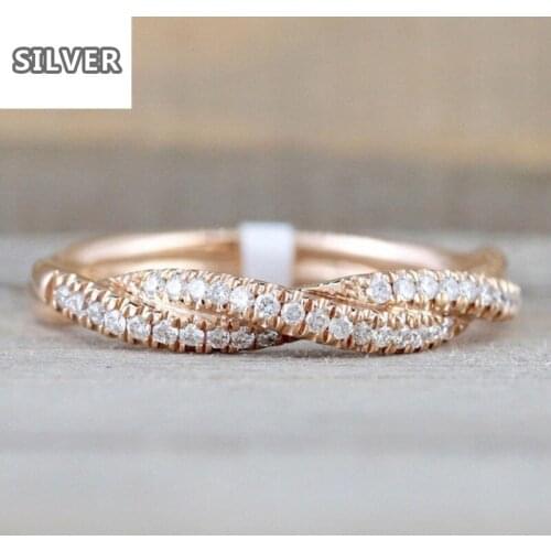 Popular 925 Anillos Silver Ring Knot Finger Rings For Women Wedding Christmas Gift Anillos Silver Personalized 14k Jewelry