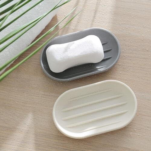 Portable Soap Dish Draining Holder Plastic Soap Rack Container Soap Plates Box Bathroom Accessories Home Storage