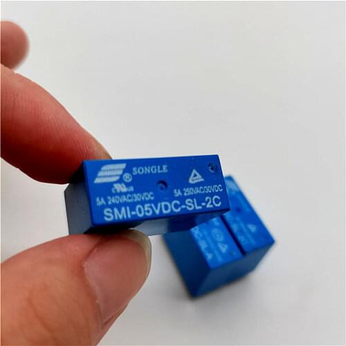 2pcs Industrial electronic circuit board DIY Smi-05v 12V 24vdc-sl-a - sl-c - sl-2c 5A 10A 4 / 5 / 8 pin relay