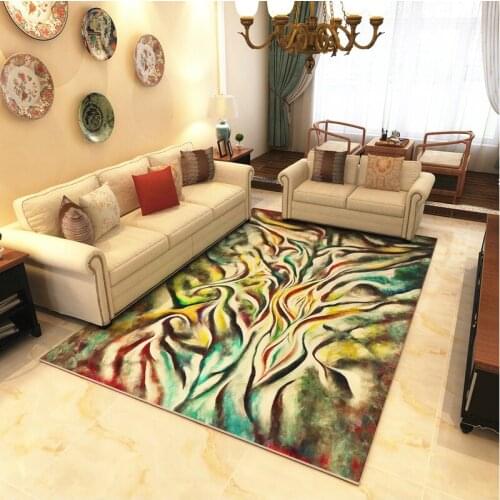 Nordic Style Rectangle Carpet Stereo Geometric Black And White Carpets Pattern Bedroom Coffee Table Bedside Geometric style Rugs