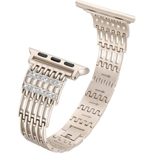 Strap for Apple Watch Series SE 6 5 4 3 42mm 44mm Band Stainless Steel Metal iwatch 1 2 Band 38mm 40mm Bracelet Accessorie