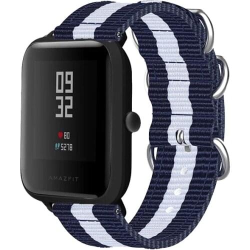 20mm steel buckle nylon Band for Xiaomi Huami Amazfit GTS /GTR 42mm Watch Strap for Amazfit Bip lite S Bracelet bands