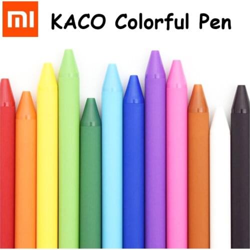 Original Xiaomi Kaco Pen 0.5mm Signing pen Colorful refill ink ballpoint ABS gel neutral multi-function Pen MI School Stationery