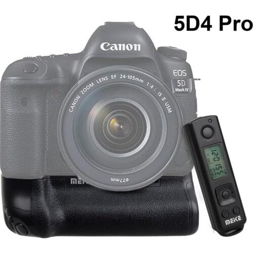 Meike MK-5D4 PRO Battery Grip With 2.4G Wireless Remote for Canon 5D Mark IV Camera as Canon BG-E20 fit for LP-E6 LP-E6N Battery