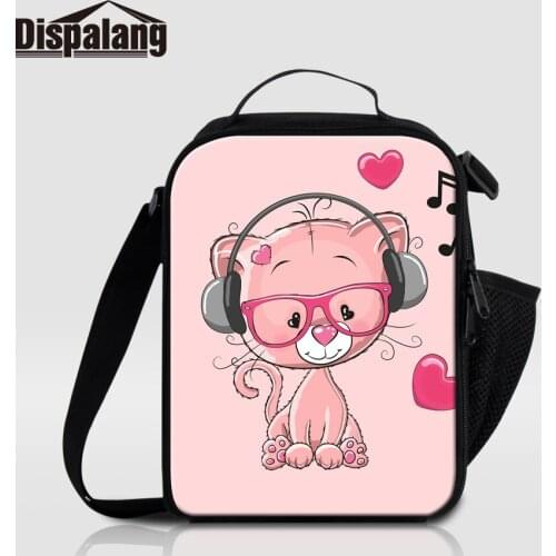 Thermal Insulated Lunch Bags For Girls Boys Pig Fox Cartoon Portable Cooler Picnic Food Bag Small Kids Lunch Box Bolsa Termica