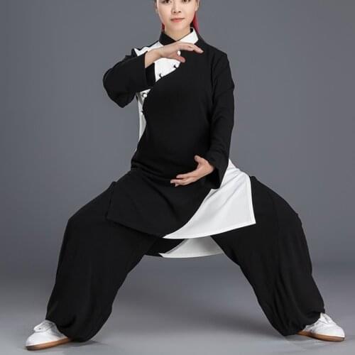 Traditional Chinese Clothing Taiji Long Sleeved Wushu Taichi Women Kungfu Uniform Suit Uniforms Tai Chi Exercise Clothing 12445