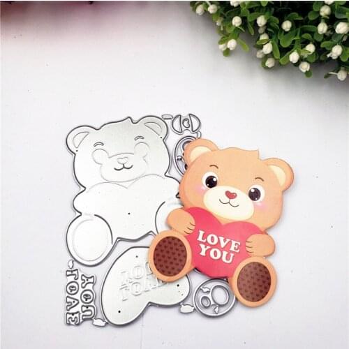 Cutting dies Loving bear crafts paper die-cutting /DIY embossing, Easter and New Year