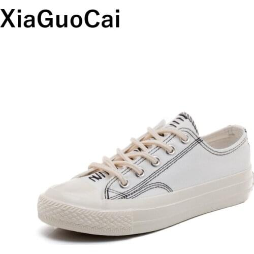 Women Casual Shoes Spring Autumn Female Flats Canvas Shoes Lace Up Plimsolls Breathable Ladies Footwear Hot Sale Comfortable