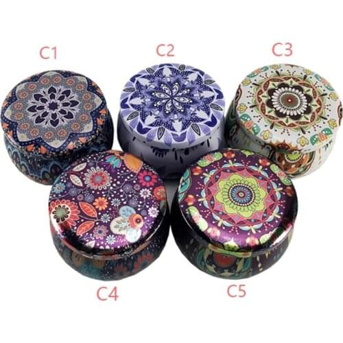 1pc Round Drum Shape Rose Tea Pot Mini Elegant Flower Storage Tin Box Candy Box Cookie Jar Diy Candle Jar