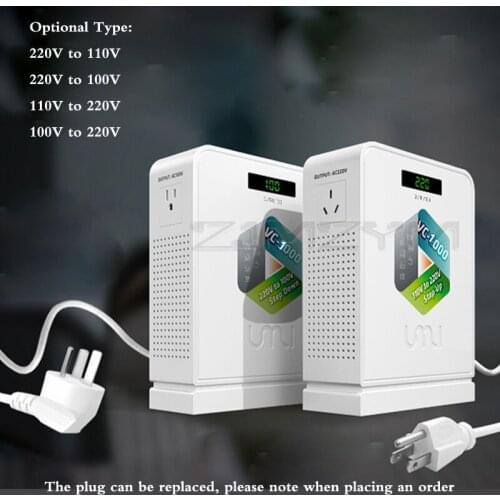 1000w travel 220v to 110V/100V step down high voltage electrical power transformer converter 110V/100V to 220V Pure copper wire