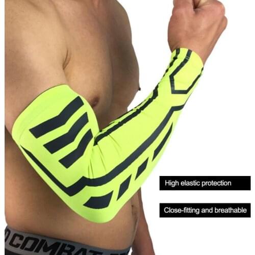 2PC Basketball Armguard Sports Protective Gear Tennis Riding Taekwondo Breathable Warm Long Bracers Sleeve Sunscreen Arm Set 8