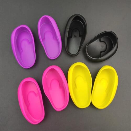 2pcs Silicone Ear Cover Waterproof Shower Ear Shield Earmuffs Caps Hair Coloring Dyeing Ear Protector Salon Styling Accessories