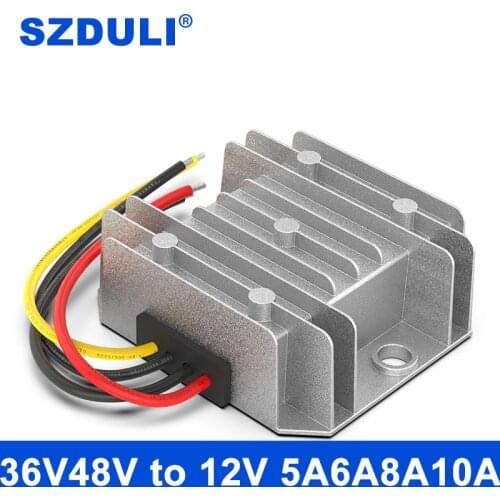 36V 48V to 12V 5A 6A 8A 10A DC buck converter 30-60V to 12V car adapter power transformer waterproof