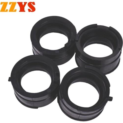 4pcs Interface Carburetor Intake outlet Manifold Adapter Insulator Carb Boots Set For Honda MN4 CBR600F CBR600 CBR 600 1987-1988