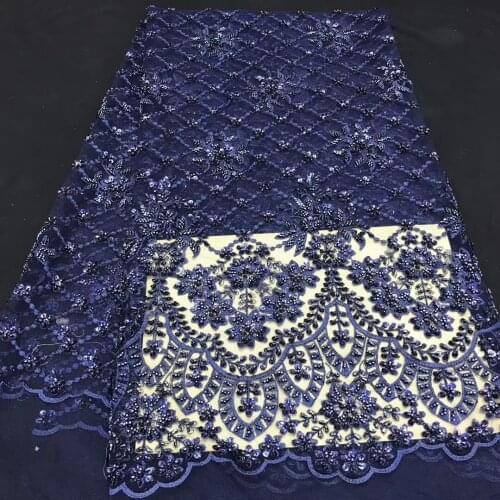 African Lace Sequin Embroidery High Quality French Lace Fabric Nigeria Wedding Lace Fabric J40501
