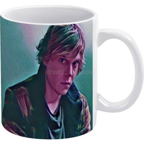 Untitled White Mug 11 Oz Funny Ceramic Coffee/Tea/Cocoa Mug Unique Gift Ahs Murder House Coven Apocalypse Evan Peters Tate Langd
