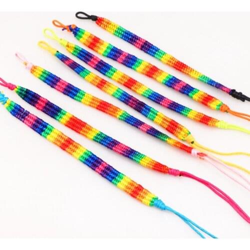 Handmade 50pcs/Lots Weave Cotton Rope Cuff Friendship Bracelet Lovers Jewelry Bracelets For Man Women Size Adjustable