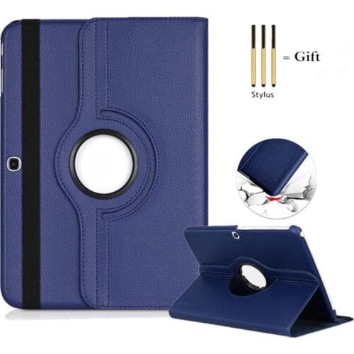 Tablet Cover for Samsung Galaxy Tab 3 10.1" P5200 P5220 P5210 GT-P5200 case smart auto wake/sleep Leather Protective Cover +Pen