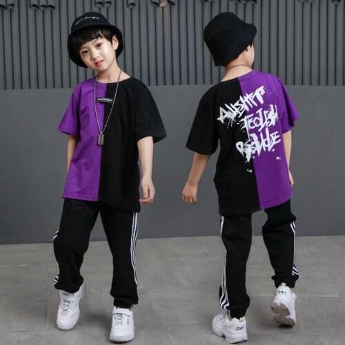 Kid Hip Hop Clothing Casual Jazz Dance Costumes for Children Modern Ballroom Dancing Fashion Street Dance Performance Set
