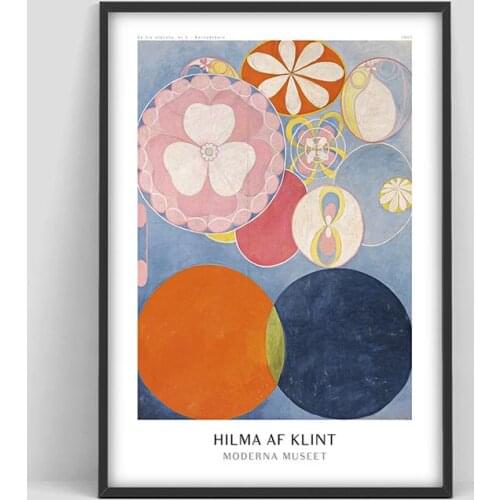 Hilma af Klint exhibition poster, af Klint print, Abstract art print, Swedish art, Scandinavian poster, Hilma af Klint,an poster