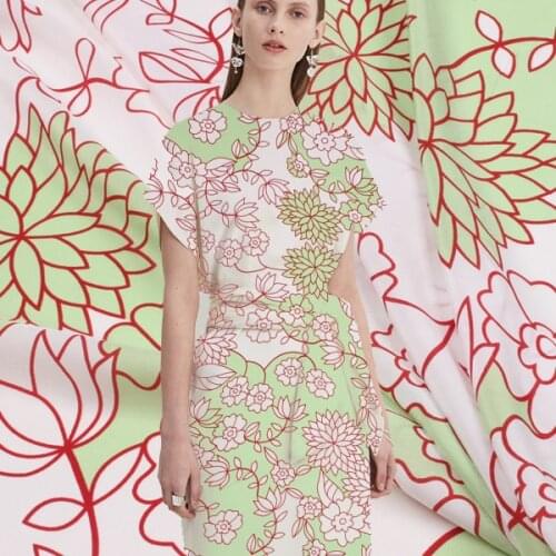 Brand silk crepe de chine fabric new high-quality dress crepe de chine silk fabric cost-effective