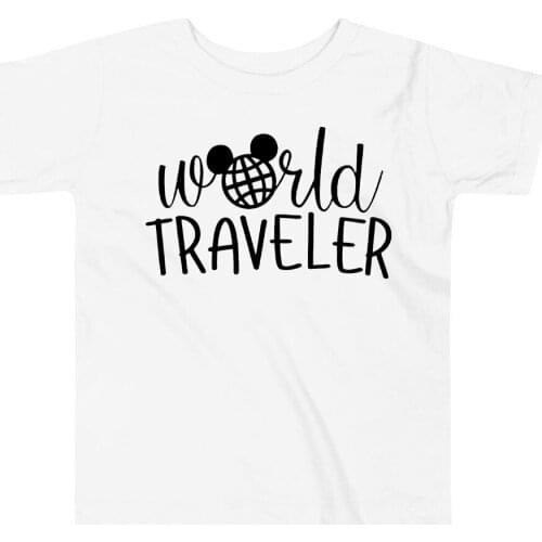World Traveler T Shirt Family Matching Shirt Epcot World Traveler Tshirt Boys Girls Epcot Tees Summer Children Clothes Child Tee